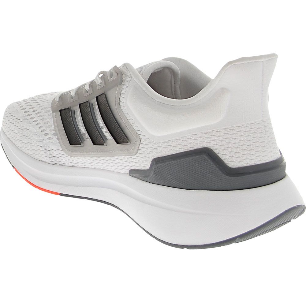 Adidas Eq21 Run Running Shoes - Mens White Grey Back View