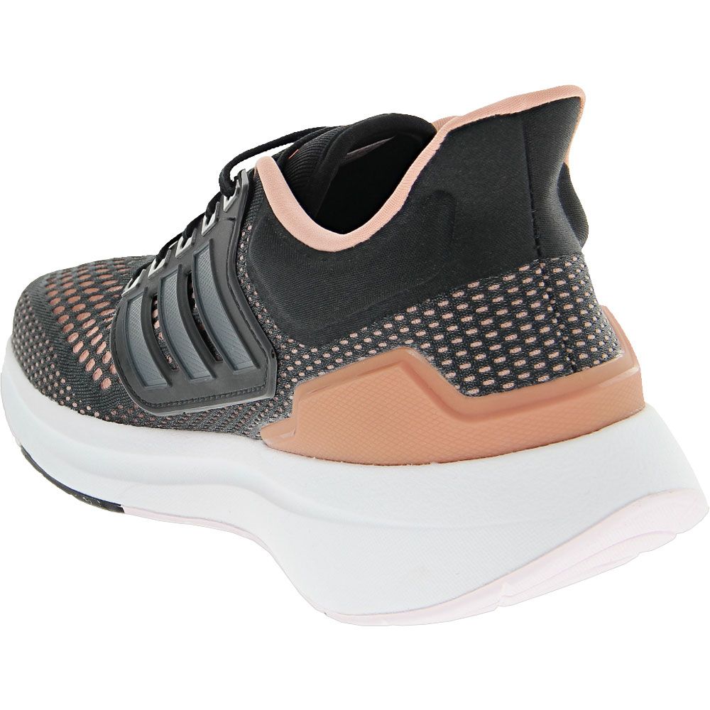 Adidas Eq21 Run Running Shoes - Womens Black Grey Back View