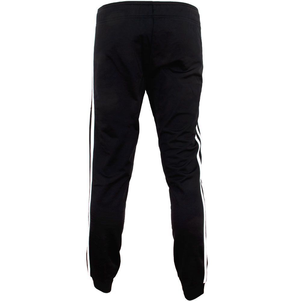 Adidas Core Tricot 3 Stripe Slim Tapered Pants - Womens Black White View 2