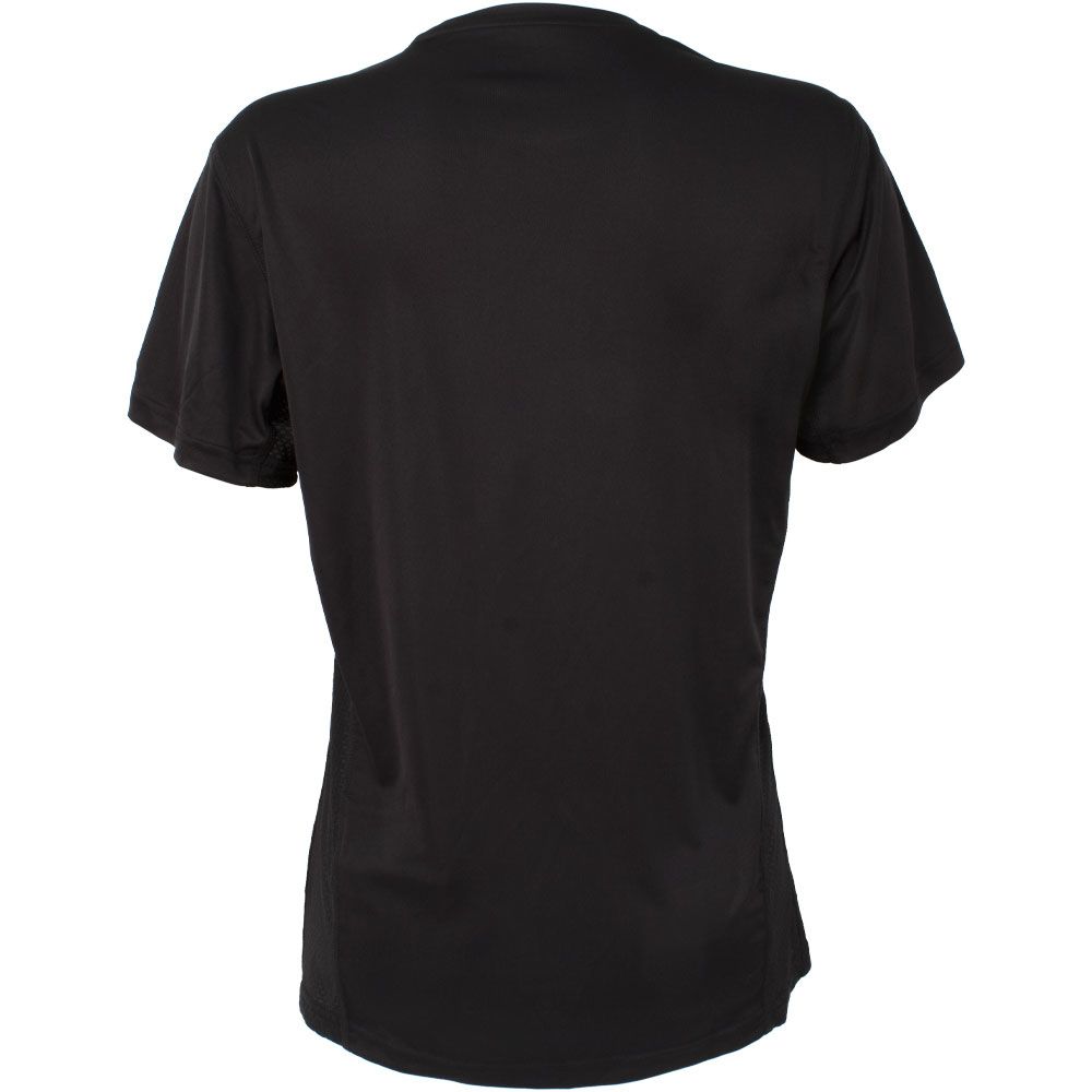 Adidas On The Run Tee T Shirt - Womens Black White View 2