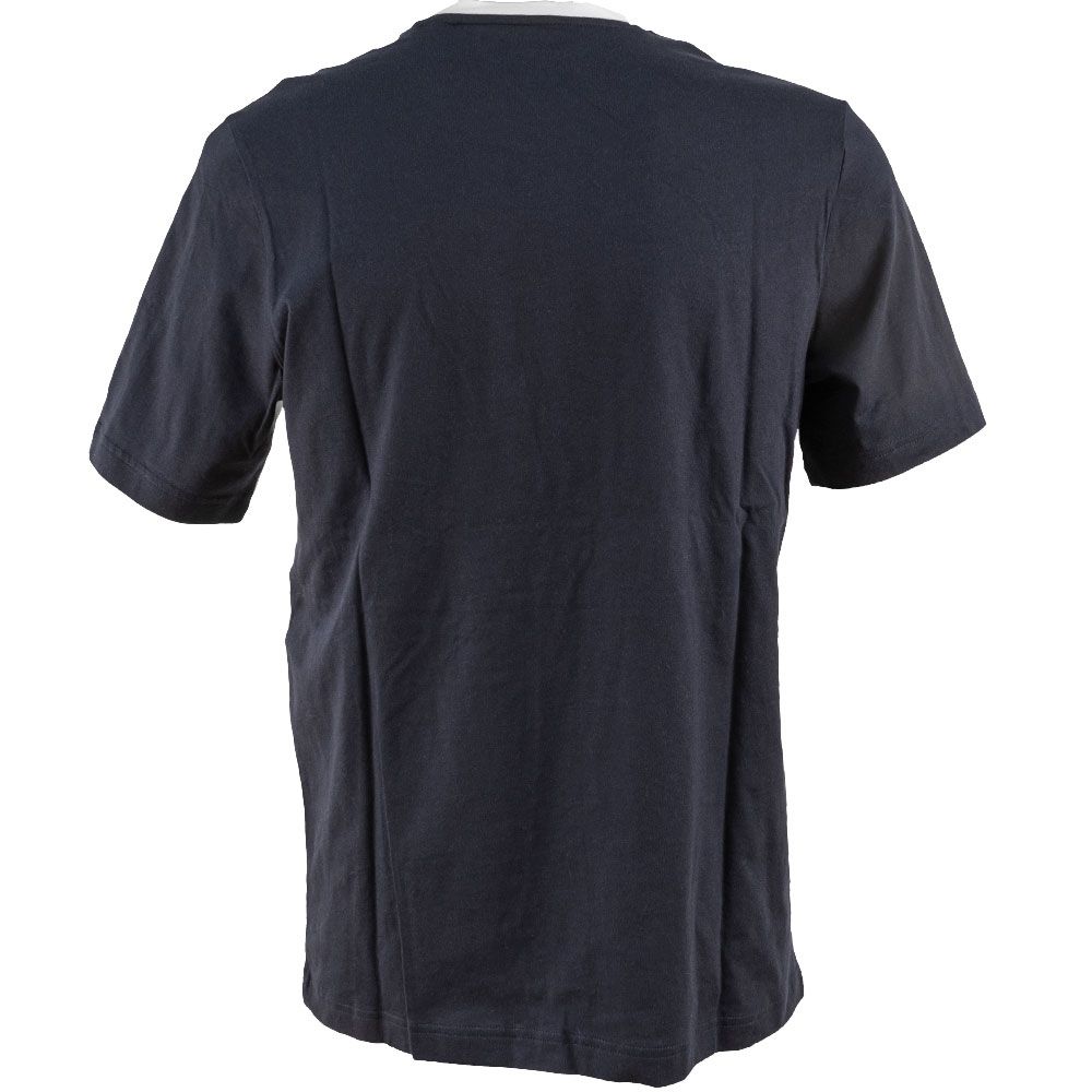 Adidas Essentials Colorblock T Shirt - Mens White Navy View 2