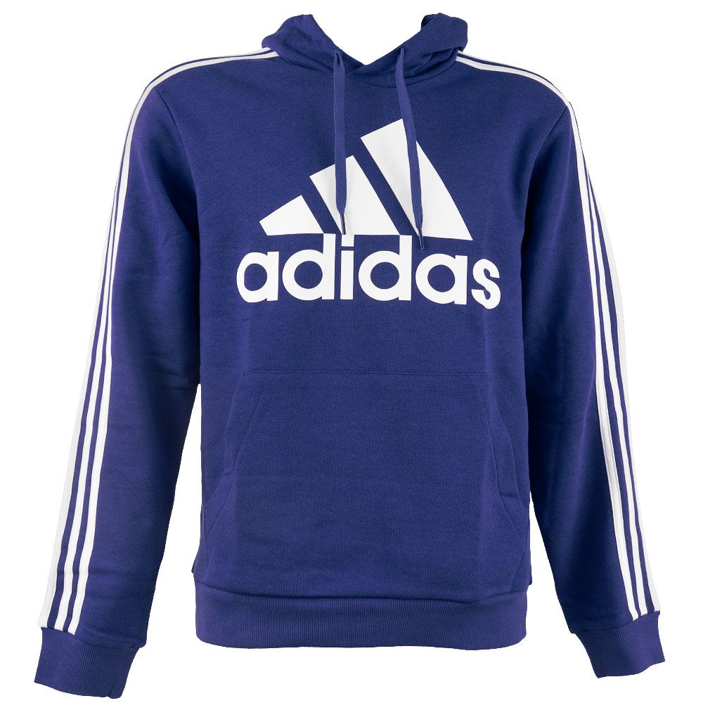 læbe Skrøbelig Opmærksomhed Adidas Big Logo 3 Stripe Mens Hooded Sweatshirt | Rogan's Shoes