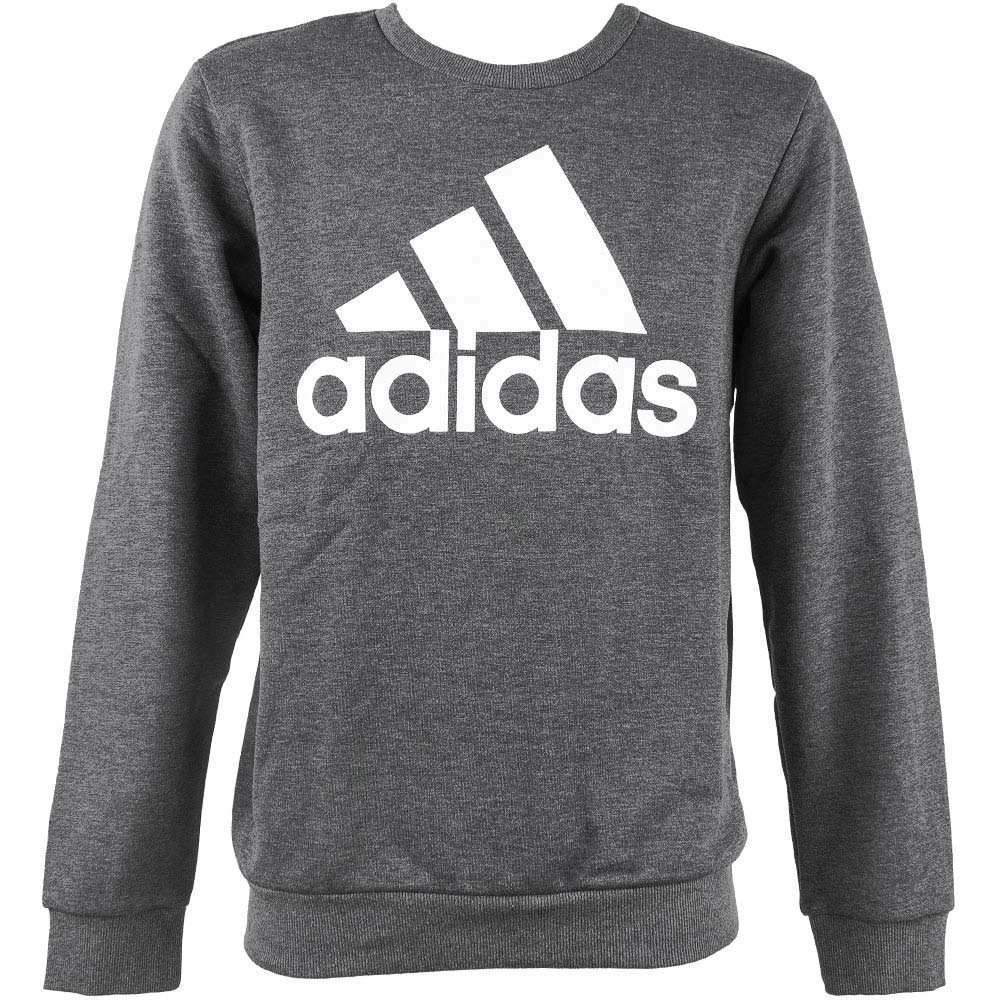 Adidas Big Logo Fleece Sweatshirt - Mens Grey White