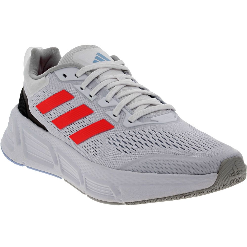 Adidas Questar Running Shoe - Mens White Solar Red Black