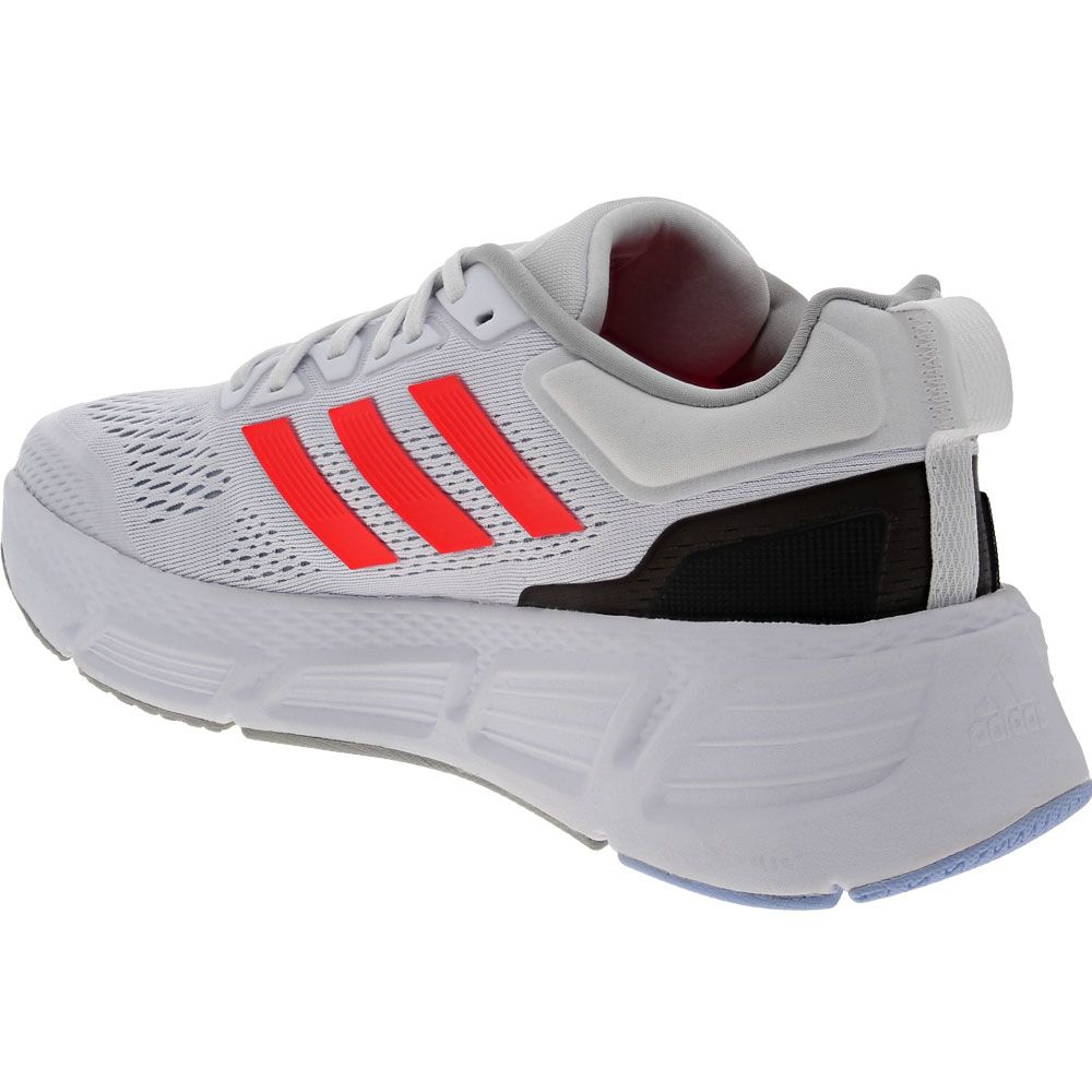 Adidas Questar Running Shoe - Mens White Solar Red Black Back View