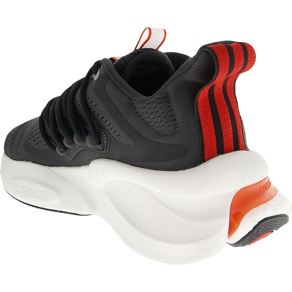 Adidas Alphaboost1 Running Shoes - Mens Black Red Back View