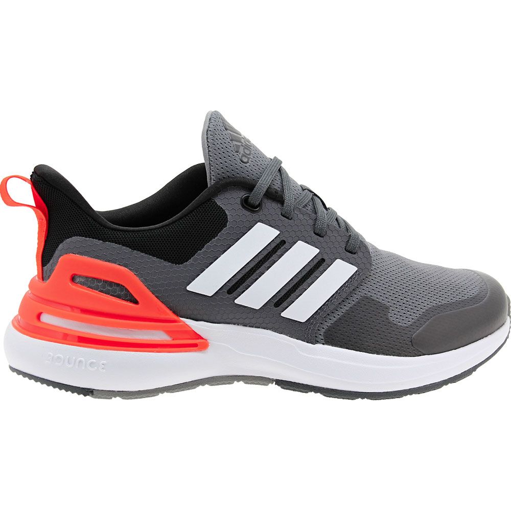 Adidas Rapidasport K Running - Boys Grey Red Black Side View