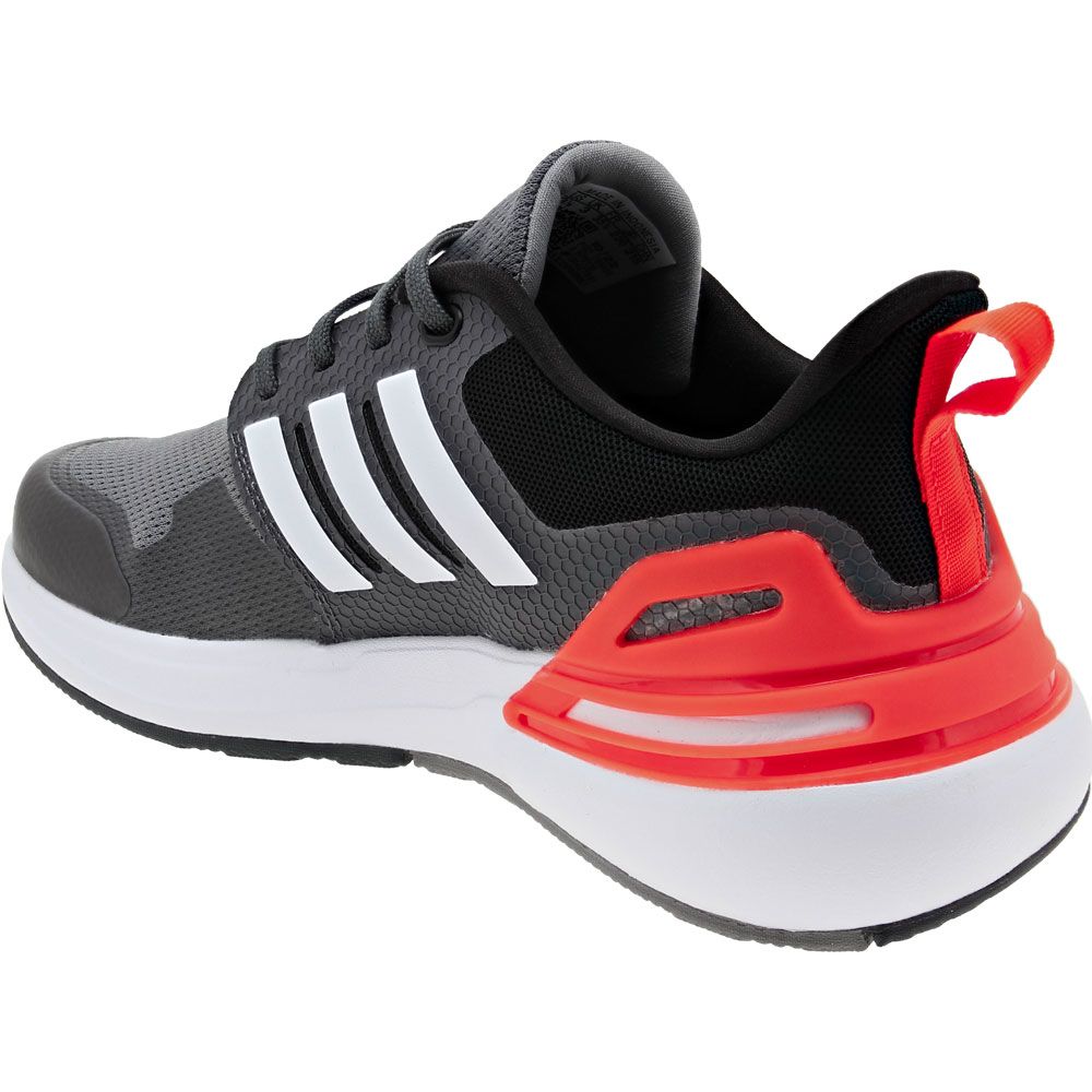 Adidas Rapidasport K Running - Boys Grey Red Black Back View