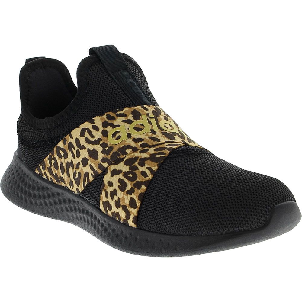 Adidas Puremotion Adapt 1 Running Shoes - Womens Black Gold Leopard