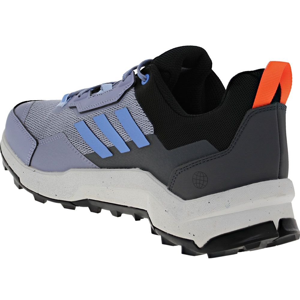 Adidas Terrex Ax4 Hiking Shoe - Mens Silver Violet Blue Black Back View