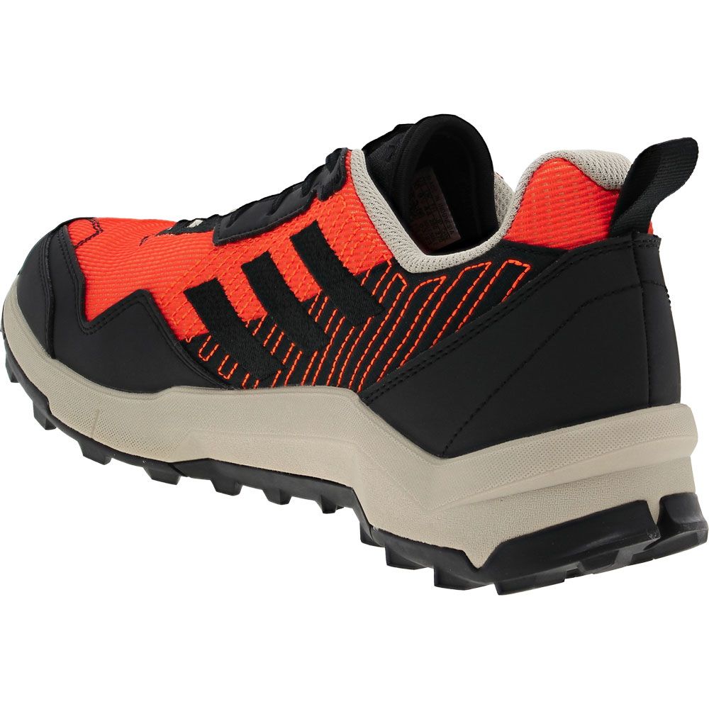 Adidas Terrex Ax4 C Hiking Shoes - Mens Black Orange Grey Back View