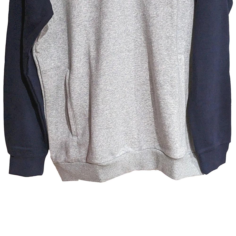 Adidas 1/4 Zip Hoody Sweatshirt - Mens Navy View 4