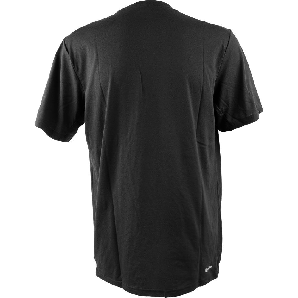 Adidas Essentials FeelReady Big Logo T-Shirt - Mens Black White View 2