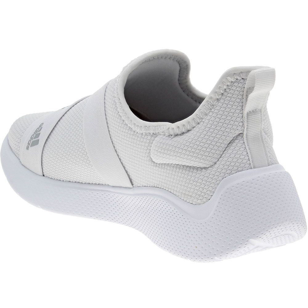 Adidas Puremotion Adapt Slip On Running Shoes - Womens White Back View