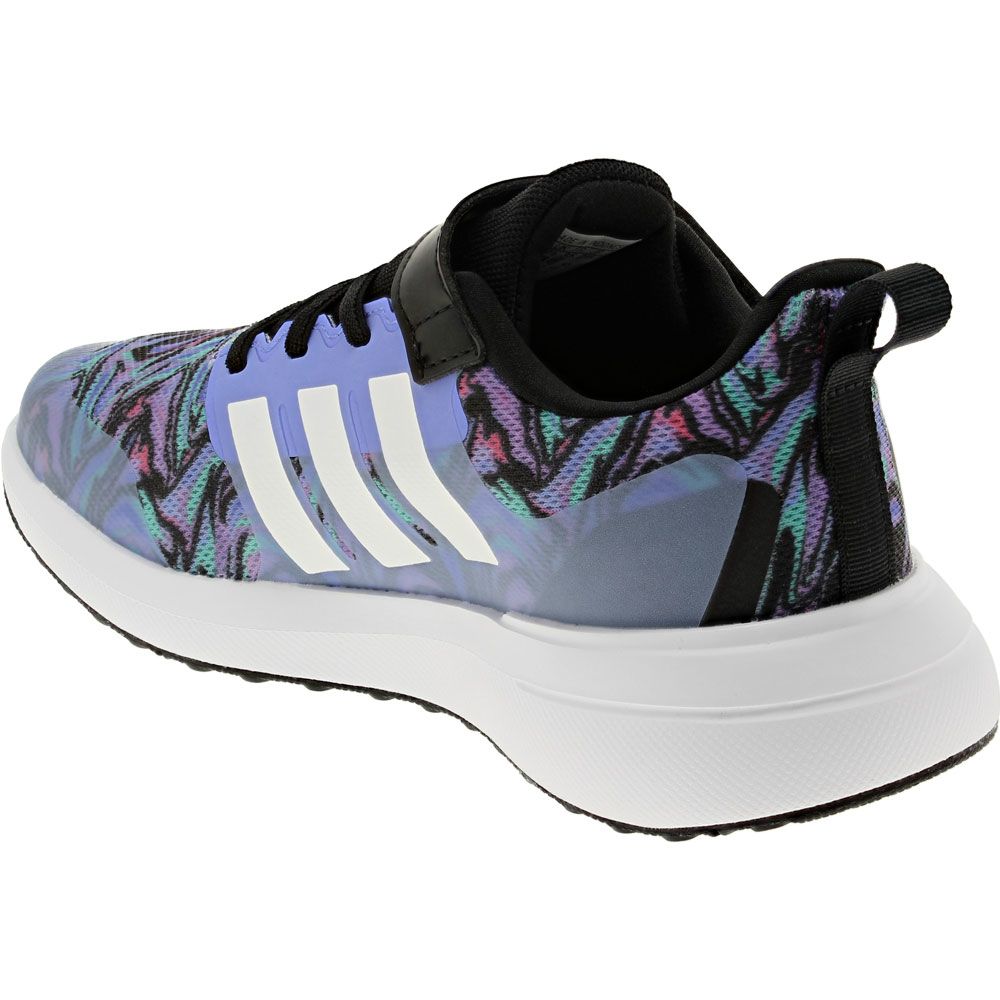 Adidas Fortarun 2 Swirl Yth Running - Girls Blue Purple Black Back View