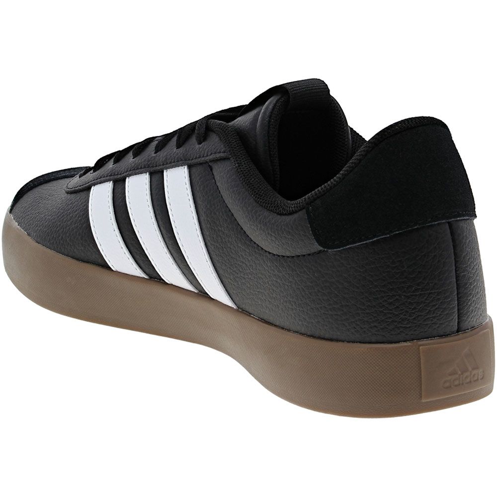Adidas Vl Court 3 Lifestyle Shoes - Mens Black White Back View