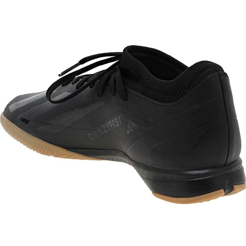 Adidas X Crazy Fast 3 In Indoor Soccer Shoes - Mens Black Back View