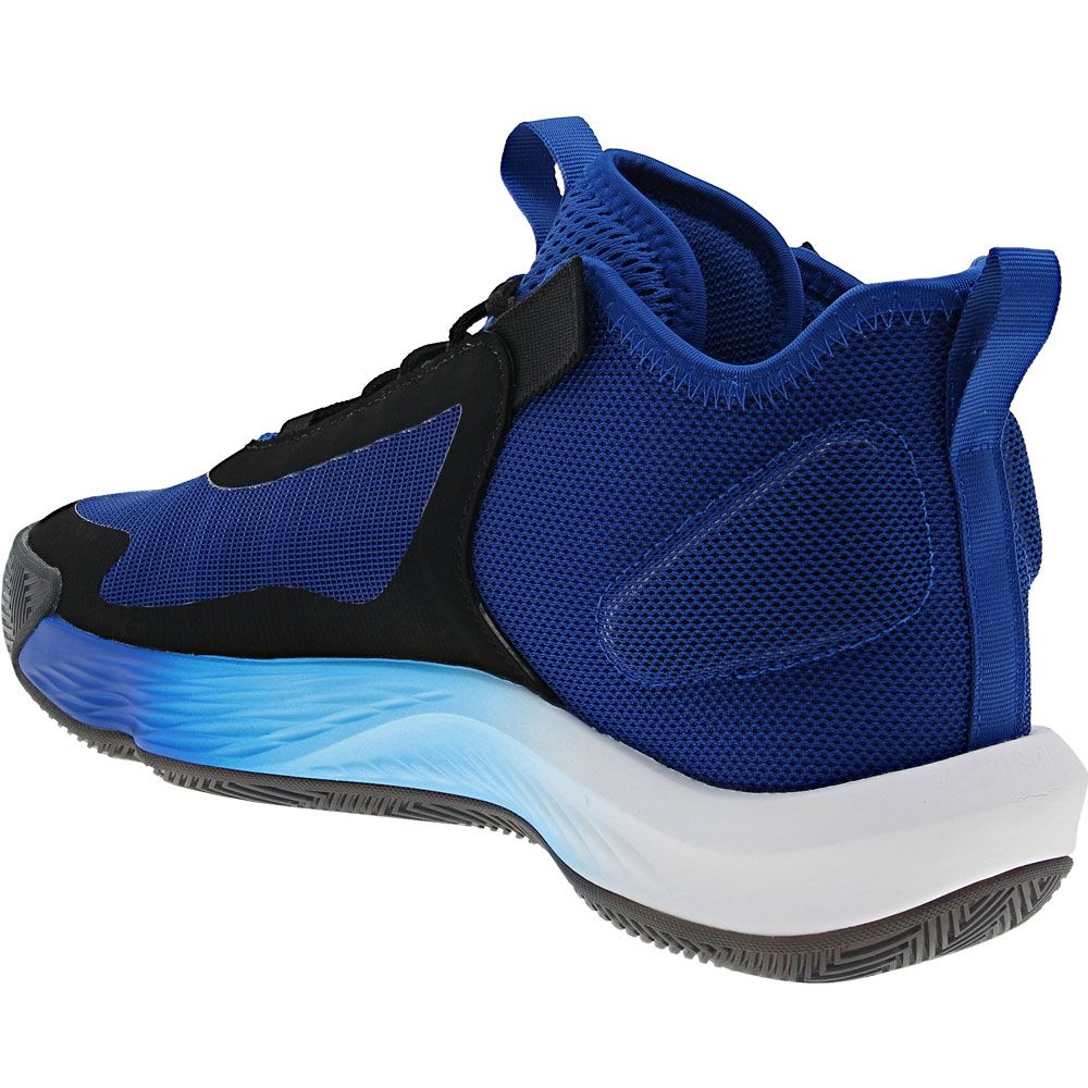 Adidas Adizero Select Basketball Shoes - Mens Blue Back View