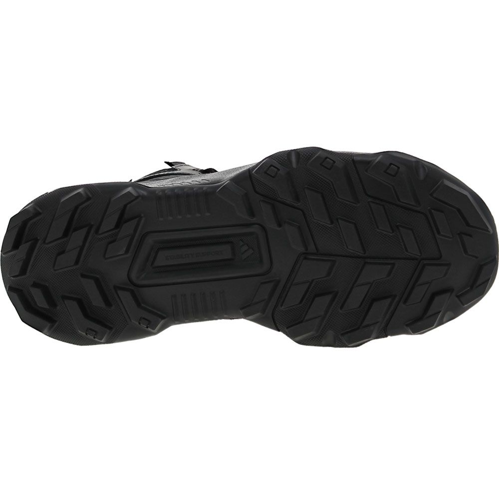 Adidas Terrex Unity Lea Mid Hiking Boots - Mens Black Sole View