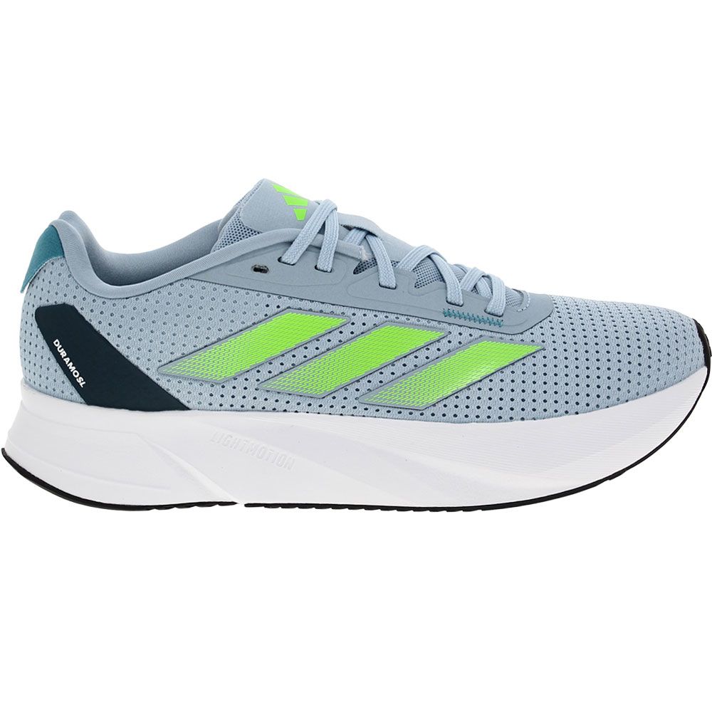Adidas Duramo Sl Running Shoes - Womens Blue White Green Side View