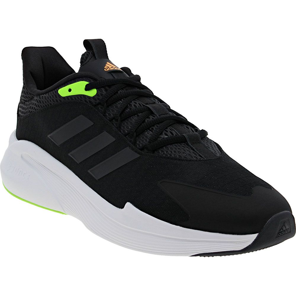 Adidas Alphaedge Plus Running Shoes - Mens Black White Green