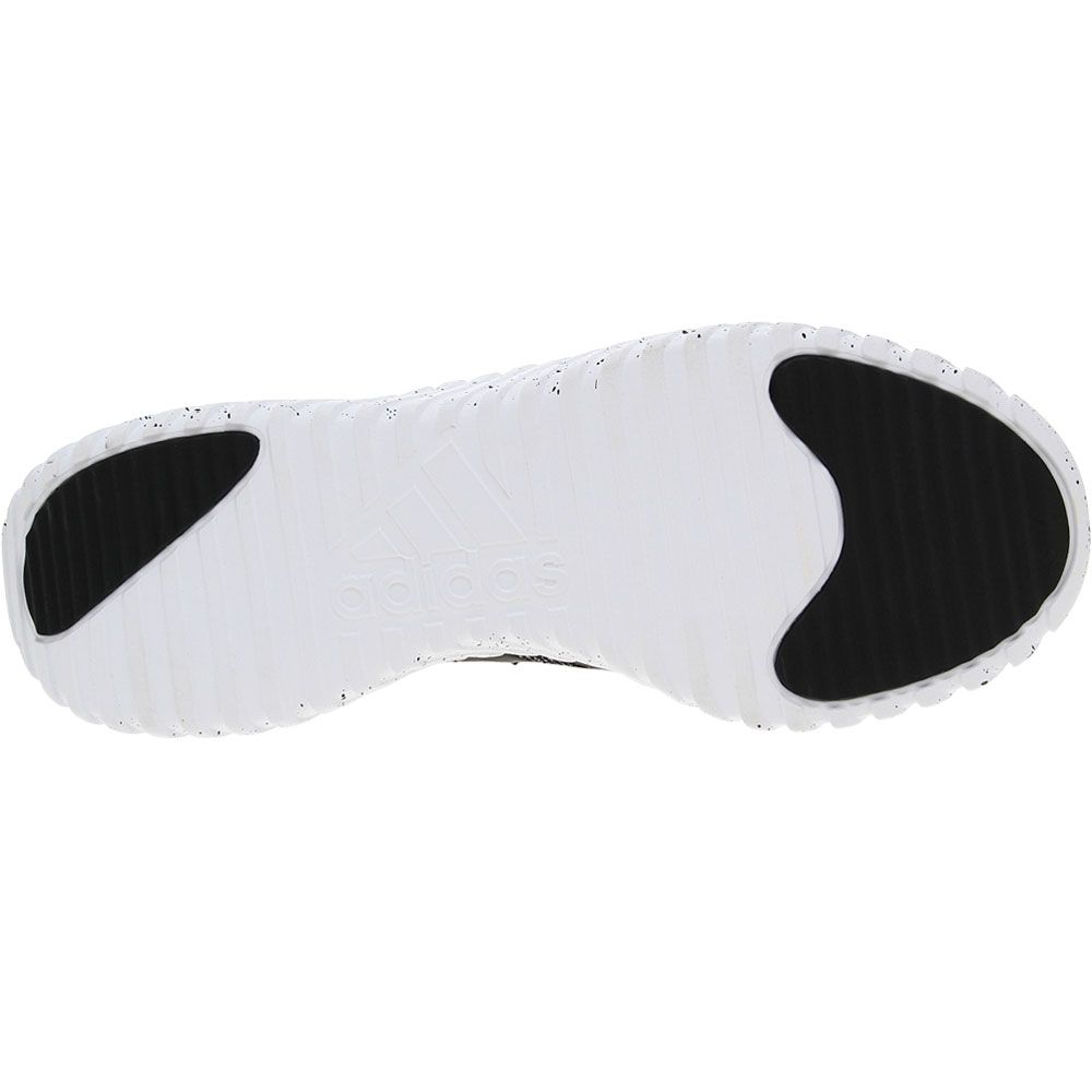 Adidas Kaptir 3 Running Shoes - Mens Black White Sole View