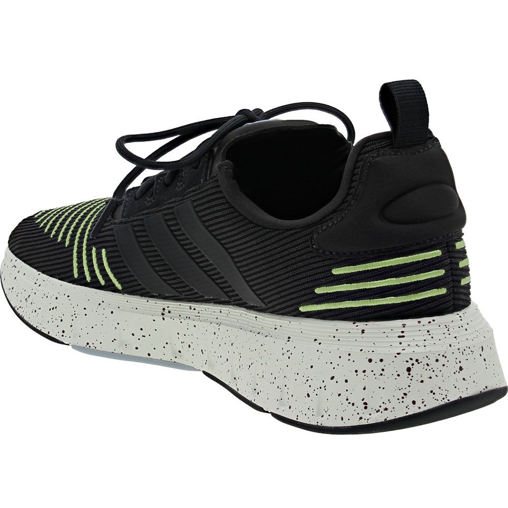 Adidas Swift Run23 Running Shoes - Mens Black Grey Back View