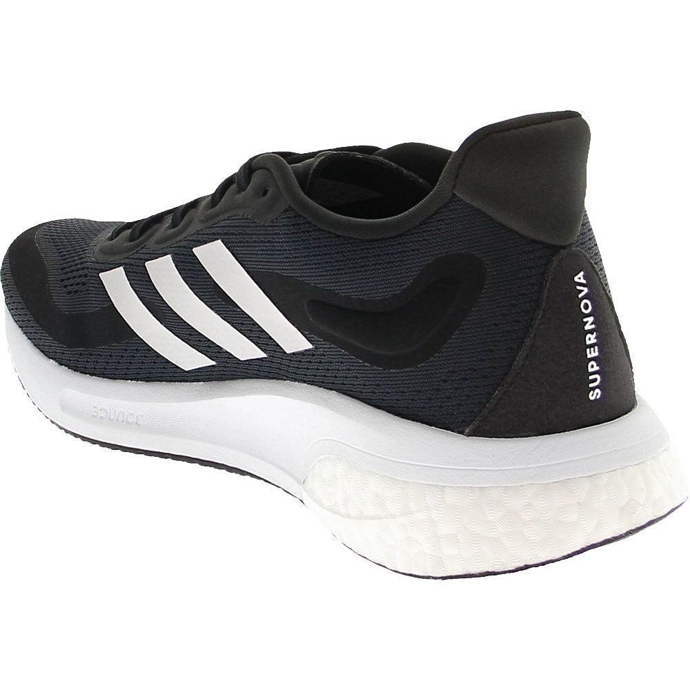Adidas Supernova M Mens Running Shoes Black White Back View