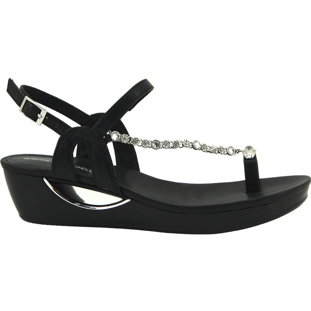 Andrew Geller Casidy Sandals - Womens Black Side View