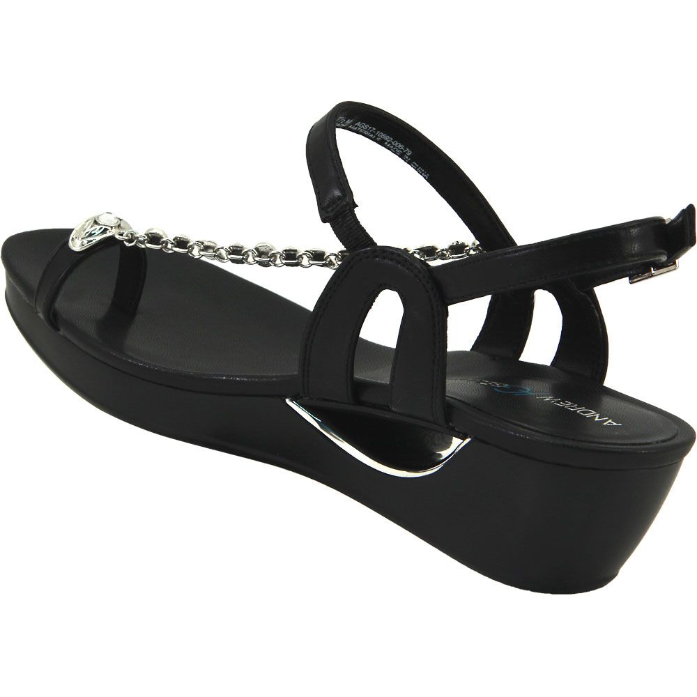 Andrew Geller Casidy Sandals - Womens Black Back View