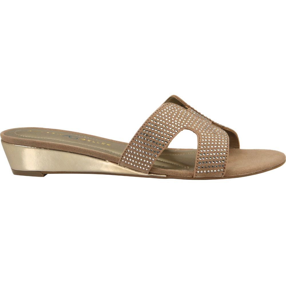 Andrew Geller Icelyn Sandals - Womens Nude Side View