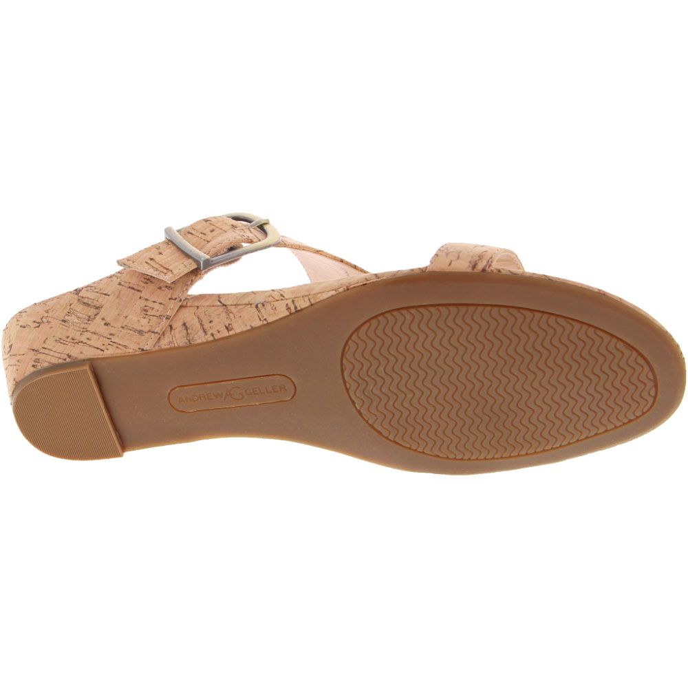 Andrew Geller Iwin Sandals - Womens Natural Sole View
