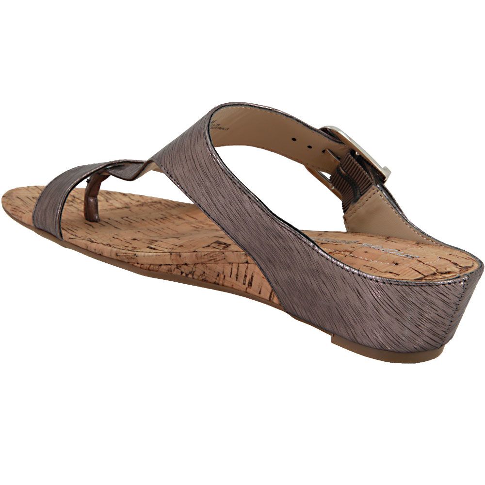 Andrew Geller Iwin Sandals - Womens Pewter Back View