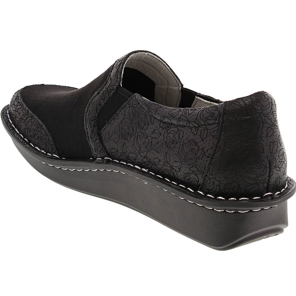 Alegria Brook Slip on Casual Shoes - Womens Black Back View