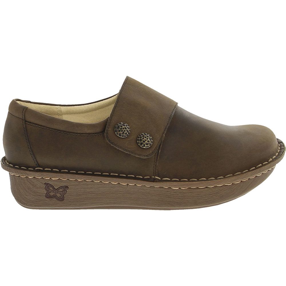 Alegria Deliah Slip-On Casual Shoe - Womens Oiled Brown Side View