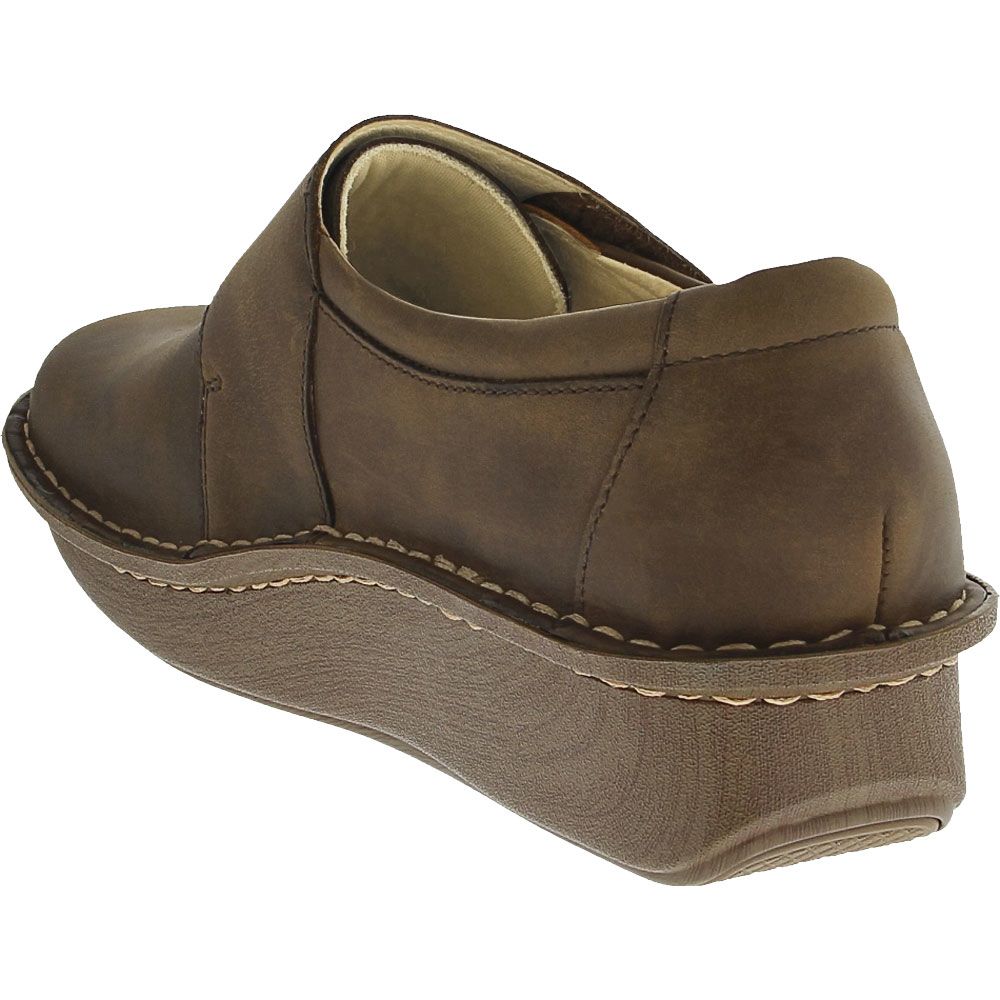 Alegria Deliah Slip-On Casual Shoe - Womens Oiled Brown Back View