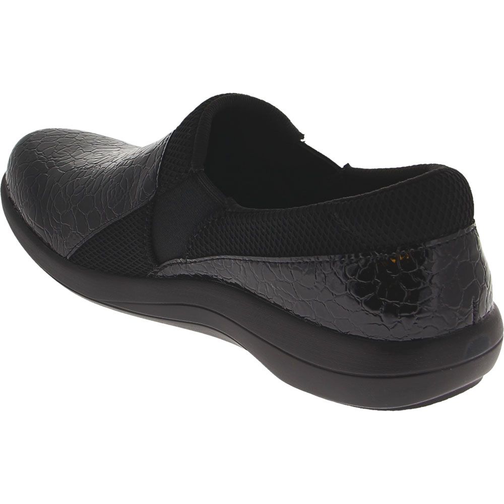 Alegria Duette Slip on Casual Shoes - Womens Black Back View
