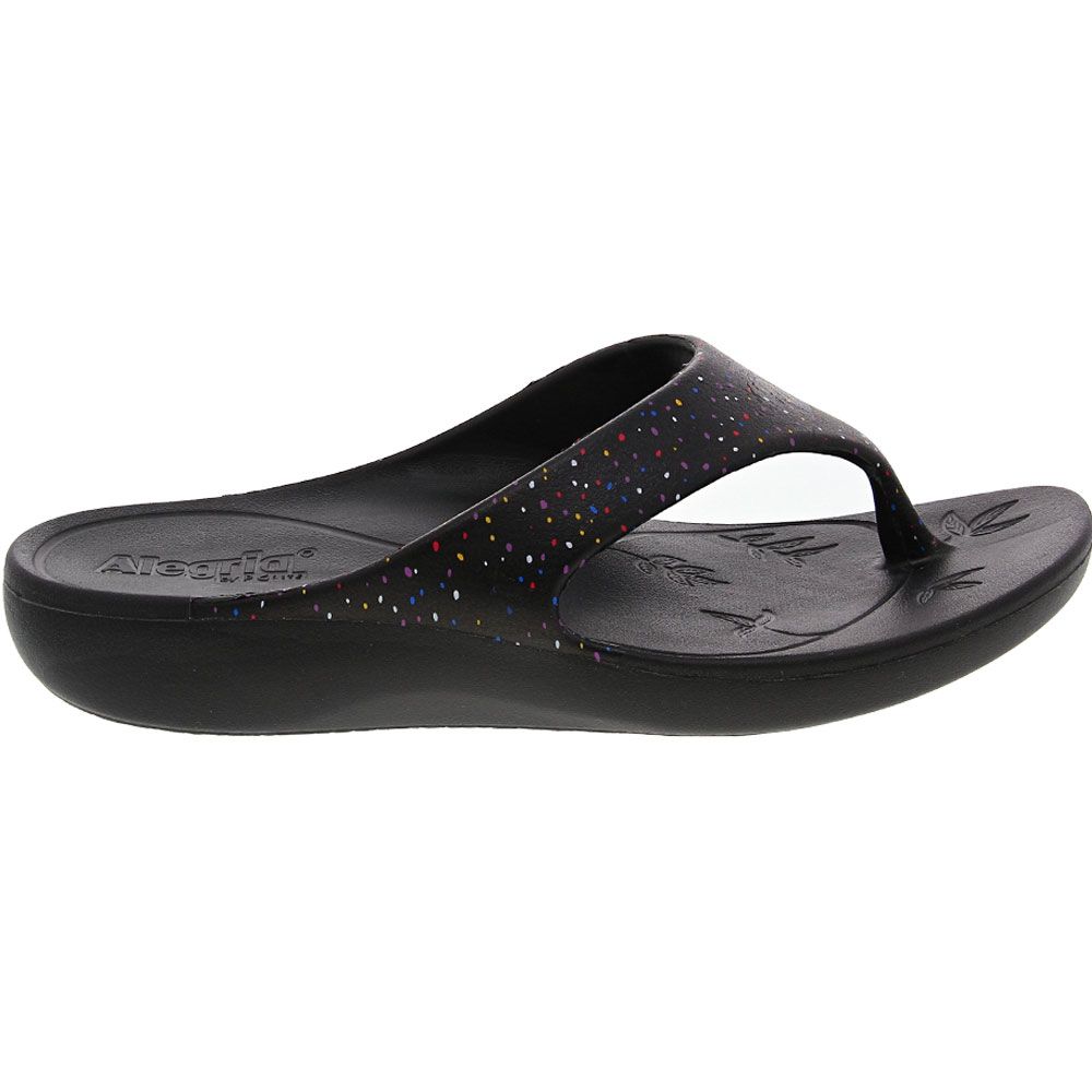 Alegria Ode Water Sandals - Womens Black Side View