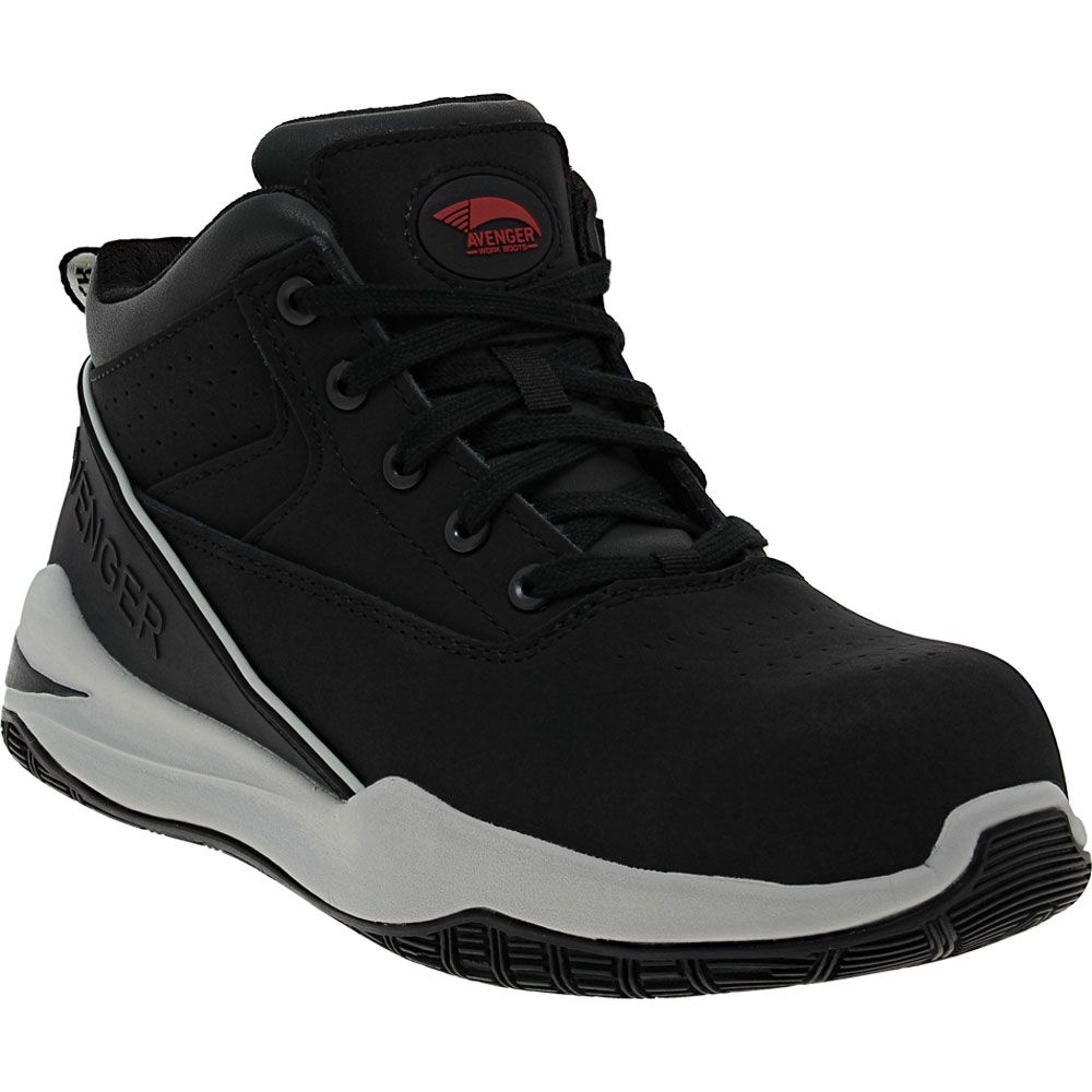 Avenger Work Boots Reaction Athletic Safety Toe Work Boots - Mens Black