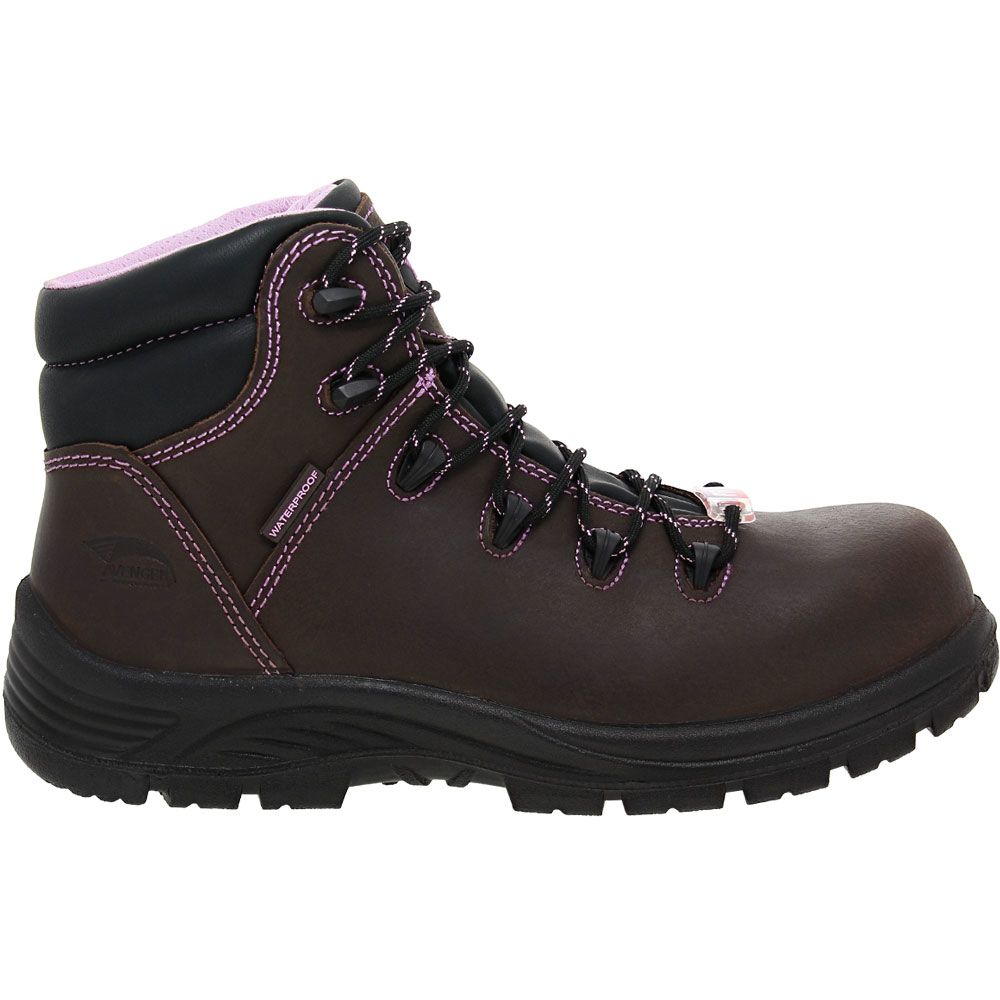 Avenger Safety Footwear 7123 EH Work Boot Brown Side View