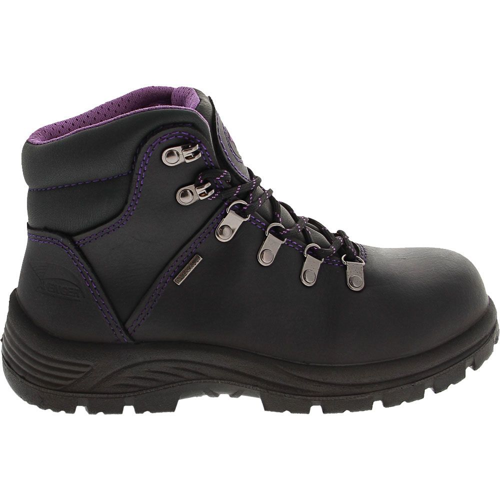 Avenger Work Boots 7124 Safety Toe Work Boots - Womens Black Side View