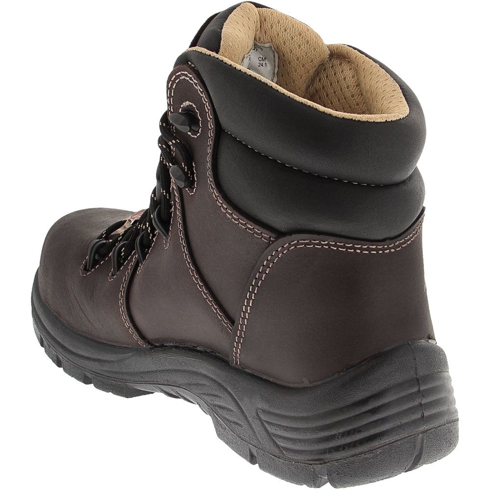 Avenger Work Boots 7130 Composite Toe Work Boots - Womens Brown Back View