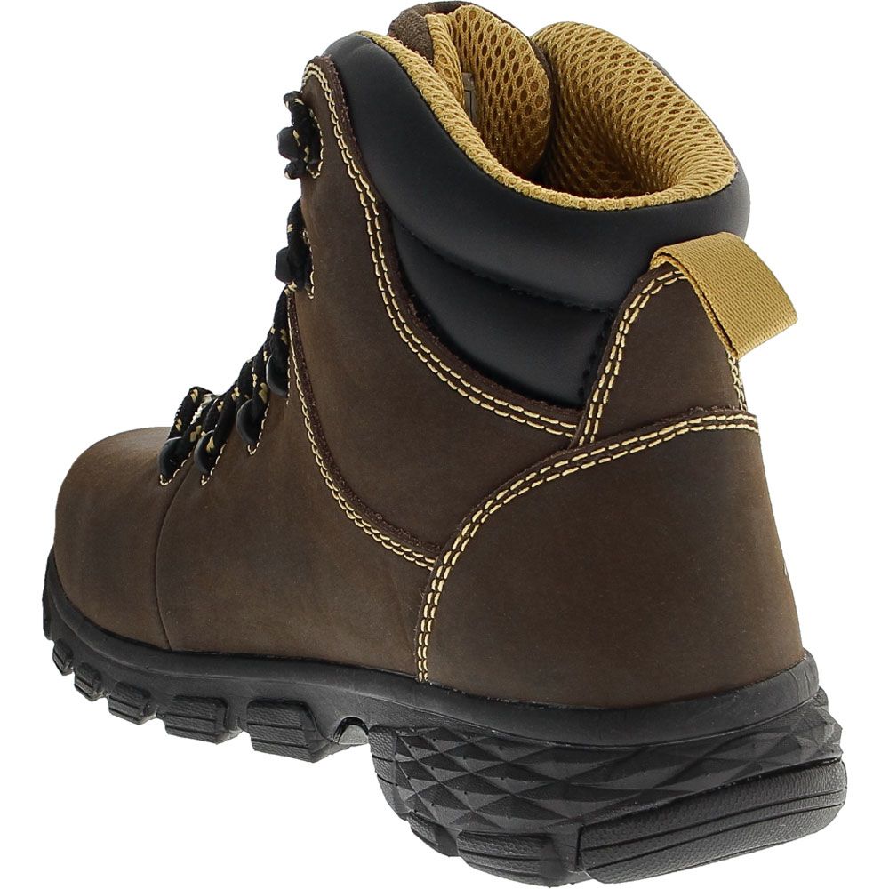 Avenger Work Boots Flight Safety Toe Work Boots - Womens Brown Back View