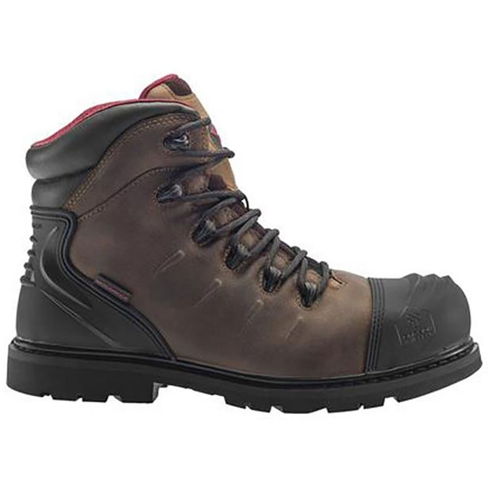 Avengers 6 Composite-Toe Waterproof Lace-Up Boots Brown