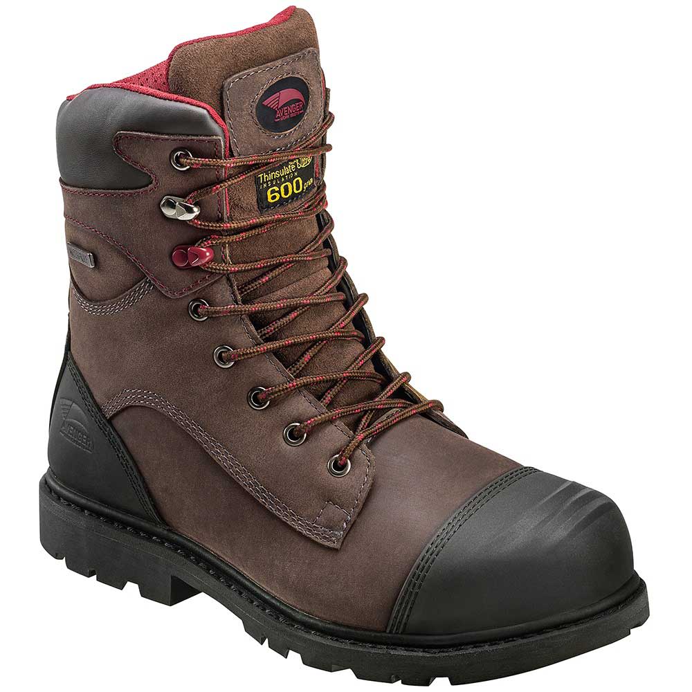 Avenger Work Boots 7573 Composite Toe Work Boots - Mens Brown