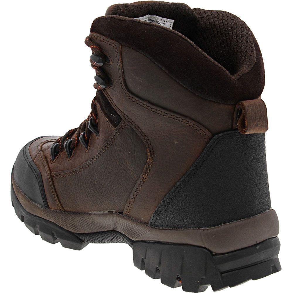 Avenger Work Boots 7664 Non-Safety Toe Work Boots - Mens Brown Back View