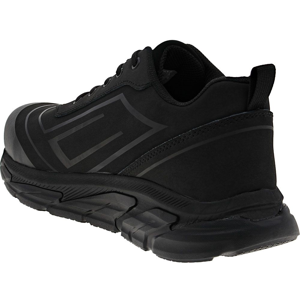 Avenger Work Boots K4 Tactical Athletic Safety Toe Work Shoes - Mens Black Back View