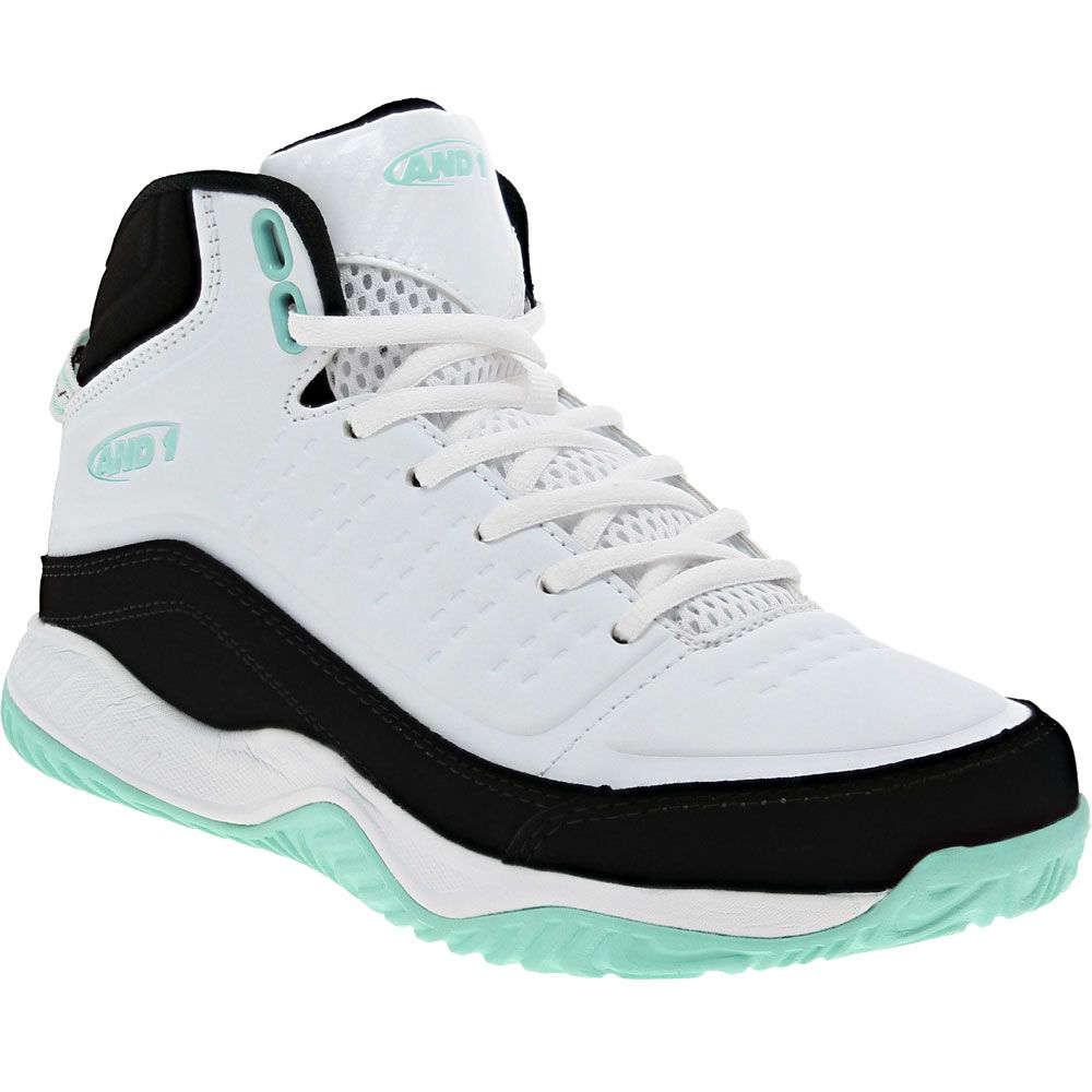 And 1 Pulse 2 Youth Basketball Shoes White Black Yucca