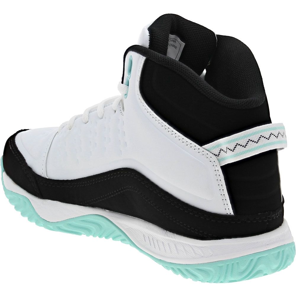 And 1 Pulse 2 Youth Basketball Shoes White Black Yucca Back View