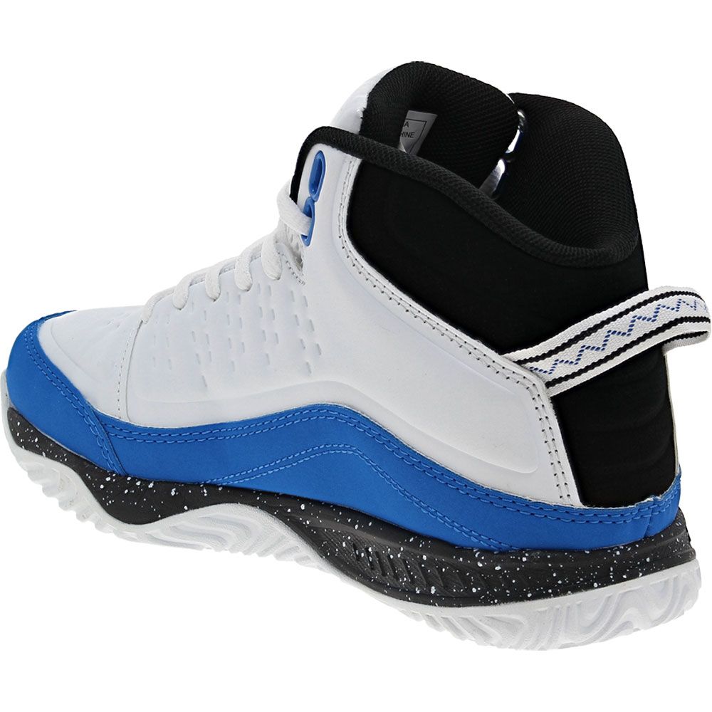 And 1 Pulse 2 Youth Basketball Shoes White Skydiver Blue Black Back View